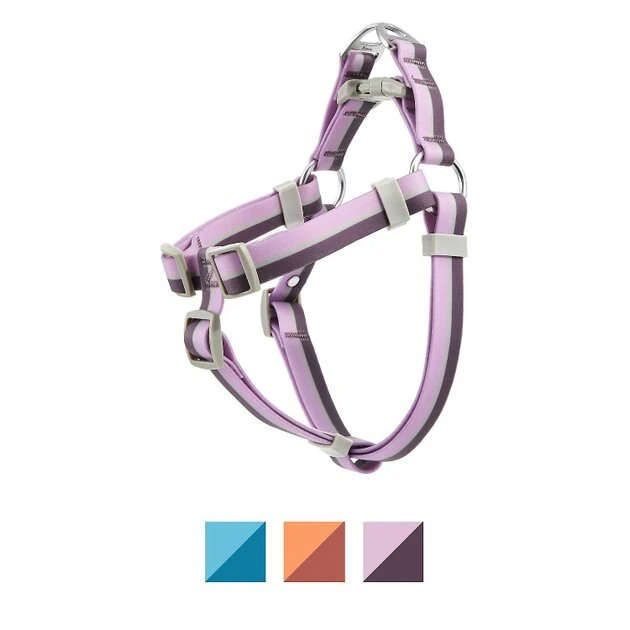 Frisco Outdoor Two Tone Waterproof Stinkproof PVC Harness, Shadow Purple, Small, Neck: 14 to 19-in, Girth: 16 to 23-in + Dog Collar, Boysenberry Purple, Small - Neck: 10½-14-in, Width: 5/8-in 4 Frisco Outdoor Two Tone Waterproof Stinkproof PVC Harness, Shadow Purple, Small, Neck: 14 to 19-in, Girth: 16 to 23-in + Dog Collar, Boysenberry Purple, Small - Neck: 10½-14-in, Width: 5/8-in - Image 2