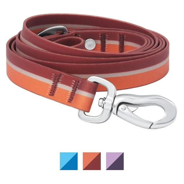 Frisco Outdoor Two Toned Waterproof Stink Proof PVC Collar, Flamepoint Orange, Small - Neck: 10½14-in, Width: 5/8-in + Dog Leash, Sunset Orange, Small - Length: 6-ft, Width: 5/8-in 8 Frisco Outdoor Two Toned Waterproof Stink Proof PVC Collar, Flamepoint Orange, Small - Neck: 10½14-in, Width: 5/8-in + Dog Leash, Sunset Orange, Small - Length: 6-ft, Width: 5/8-in - Image 6