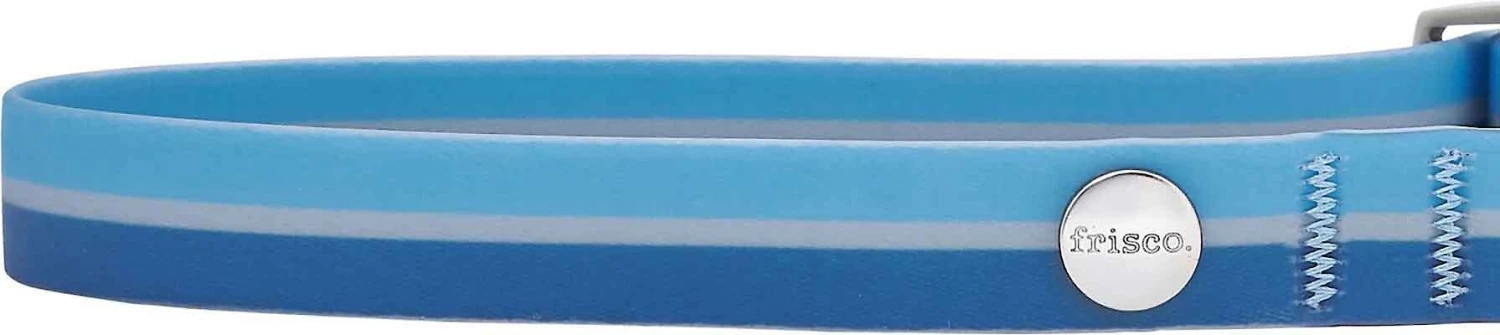 Frisco Outdoor Two Toned Waterproof Stink Proof PVC Collar, River Blue, Medium - Neck: 14½20-in, Width: 3/4-in + Dog Leash, River Blue, Medium - Length: 6-ft, Width: 3/4-in 5 Frisco Outdoor Two Toned Waterproof Stink Proof PVC Collar, River Blue, Medium - Neck: 14½20-in, Width: 3/4-in + Dog Leash, River Blue, Medium - Length: 6-ft, Width: 3/4-in - Image 3
