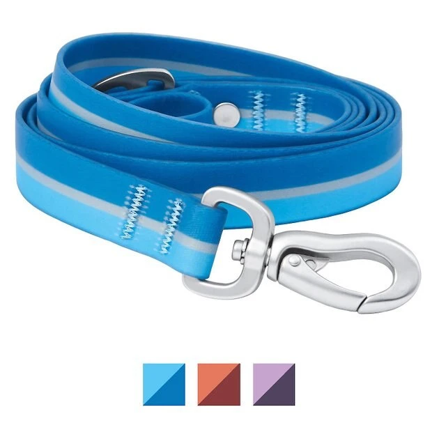 Frisco Outdoor Two Toned Waterproof Stink Proof PVC Collar, River Blue, Medium - Neck: 14½20-in, Width: 3/4-in + Dog Leash, River Blue, Medium - Length: 6-ft, Width: 3/4-in 8 Frisco Outdoor Two Toned Waterproof Stink Proof PVC Collar, River Blue, Medium - Neck: 14½20-in, Width: 3/4-in + Dog Leash, River Blue, Medium - Length: 6-ft, Width: 3/4-in - Image 6