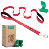 Frisco Traffic Leash with Padded Handles & Poop Bag Dispenser, Red, Length: 6ft, Width: 1-in + Refill Dog Poop Bags, Scented, 120 count -Frisco Sales 2024 319524 MAIN. SY630 V1630628814