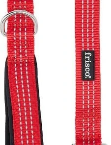 Frisco Traffic Leash with Padded Handles & Poop Bag Dispenser, Red, Length: 6ft, Width: 1-in + Refill Dog Poop Bags, Scented, 120 count -Frisco Sales 2024 319524 PT2. SY630 V1630626970