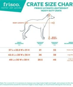 Frisco Ultimate Lightweight Heavy Duty Foldable & Stackable Steel Metal Single Door Dog Crate -Frisco Sales 2024 326416 PT2. SY630 V1645739508