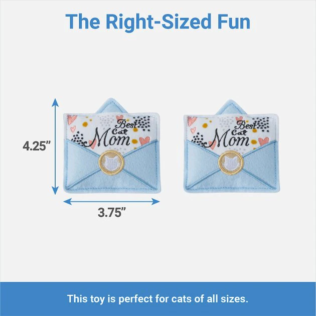 Frisco Mother's Day Card Felt Cat Toy with Catnip, 2 count 4 Frisco Mother's Day Card Felt Cat Toy with Catnip, 2 count - Image 2