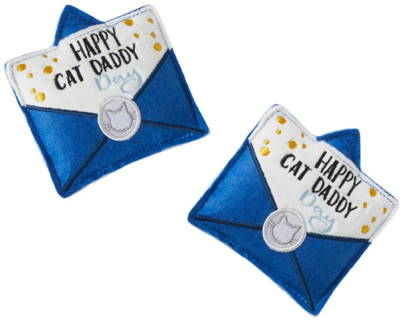 Frisco Father's Day Card Felt Cat Toy with Catnip, 2 count 3 Frisco Father's Day Card Felt Cat Toy with Catnip, 2 count