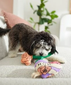 Frisco Mother's Day Rose & Heart Plush Squeaky Dog Toy, 2 count -Frisco Sales 2024 327033 PT3. SY630 V1646947953