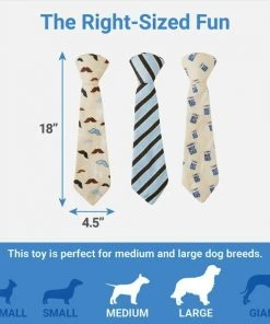 Frisco Ties Plush Dog Toy, 3 count -Frisco Sales 2024 327043 PT1. SY630 V1648563985