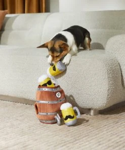 Frisco Beer & Keg Plush Squeaky Dog Toy, 4 count -Frisco Sales 2024 327047 PT3. SY630 V1648667317