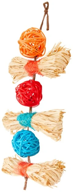 Frisco Small Pet Hanging Ball & Grass Chew Toy 3 Frisco Small Pet Hanging Ball & Grass Chew Toy