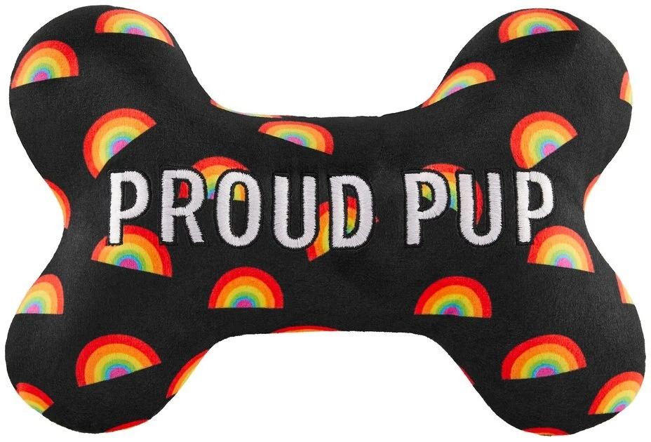 Frisco Pride Proud Pup Bone Plush Squeaky Dog Toy 5 Frisco Pride Proud Pup Bone Plush Squeaky Dog Toy - Image 3