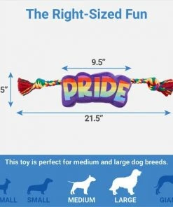 Frisco Pride Plush with Rope Squeaky Dog Toy 6 Frisco Pride Plush with Rope Squeaky Dog Toy -Frisco Sales 2024 331661 PT1. SY630 V1649785001