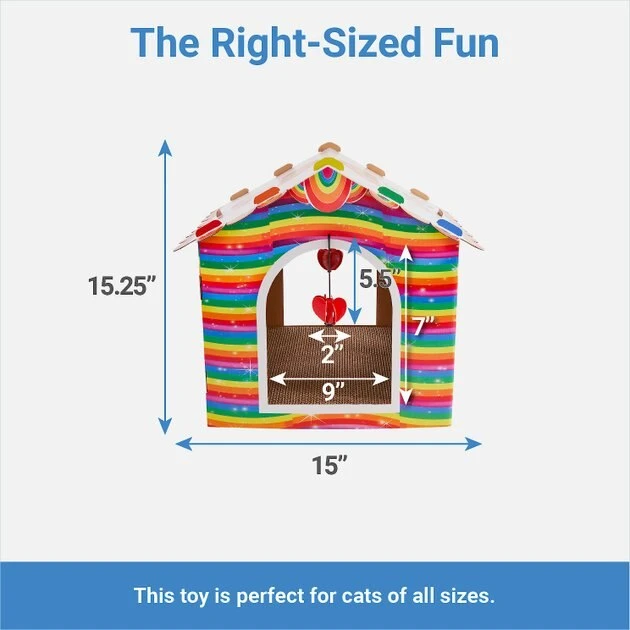 Frisco Pride Love Wins Cardboard Cat House 4 Frisco Pride Love Wins Cardboard Cat House - Image 2