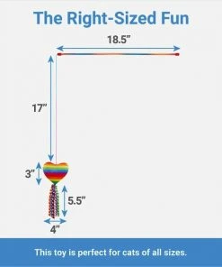 Frisco Pride Teaser Wand Cat Toy with Catnip, 2 count 8 Frisco Pride Teaser Wand Cat Toy with Catnip, 2 count -Frisco Sales 2024 331682 PT2. SY630 V1649785024