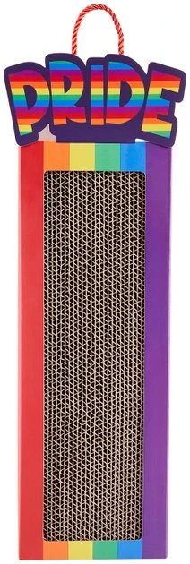 Frisco Pride Rainbow Hanging Cat Scratcher Toy with Catnip 3 Frisco Pride Rainbow Hanging Cat Scratcher Toy with Catnip
