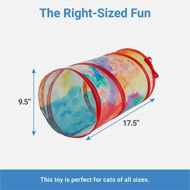 Frisco Pride Plush, Teaser, Ball, Tunnel Variety Pack Cat Toy with Catnip, 10 count 4 Frisco Pride Plush, Teaser, Ball, Tunnel Variety Pack Cat Toy with Catnip, 10 count - Image 2