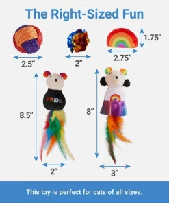 Frisco Pride Plush, Teaser, Ball, Tunnel Variety Pack Cat Toy with Catnip, 10 count 9 Frisco Pride Plush, Teaser, Ball, Tunnel Variety Pack Cat Toy with Catnip, 10 count -Frisco Sales 2024 331696 PT2. SY630 V1649785282