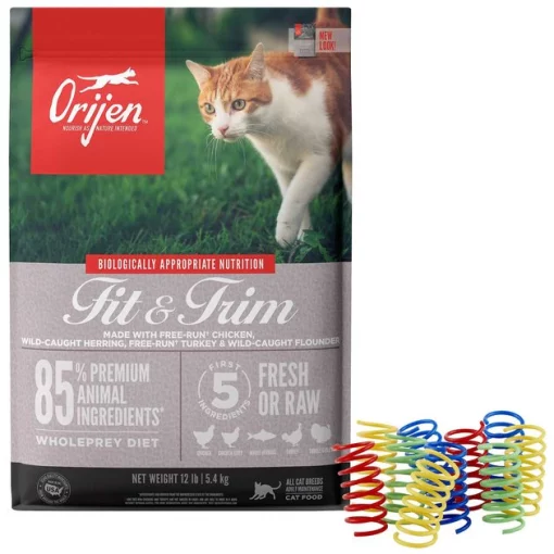 ORIJEN||Frisco ORIJEN Fit & Trim Grain-Free Dry Food + Frisco Colorful Springs Cat Toy -Frisco Sales 2024 338697 MAIN. SY630 V1635917742